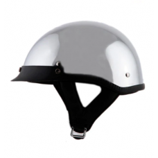 Chrome Half Helmet