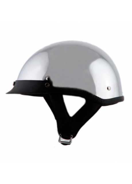 Chrome Half Helmet