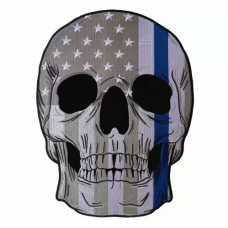 Thin Blue Line Skull