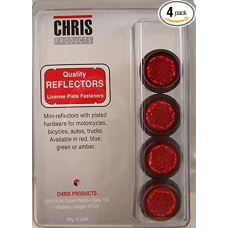 Red Reflective License Plate Bolts