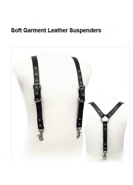 Soft Leather Suspenders