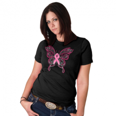  Pink Ribbon Butterfly