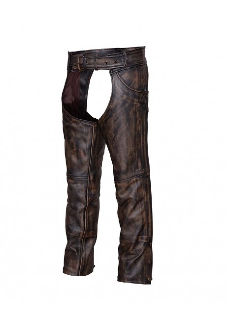 Brown Naked Leather Chaps