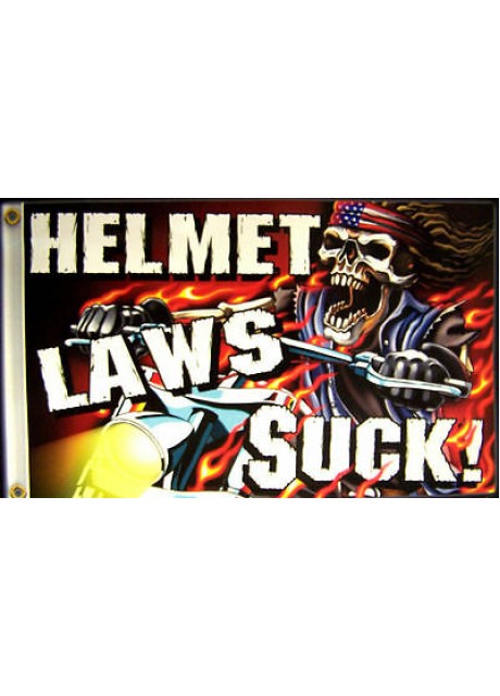 Helmet Laws Suck Flag