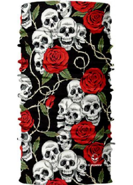 Skulls & Roses Neck Gaiter