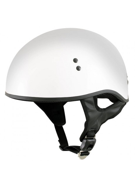 White DOT Skull-Cap Helmet