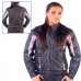 Black & Pink Textile Jacket with Side Laces