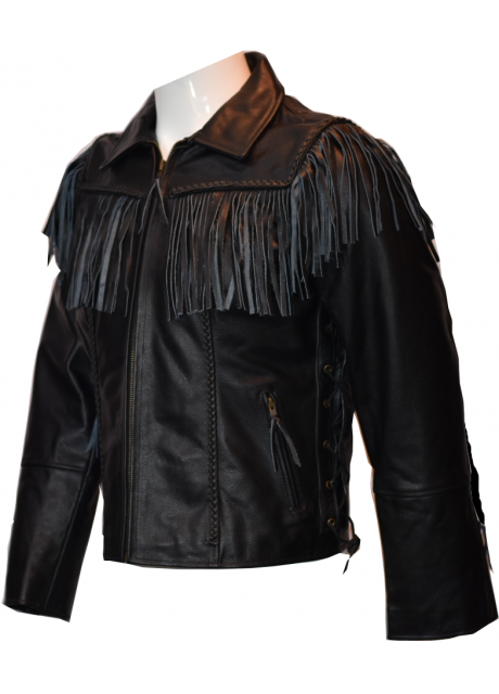 Ladies' Fringe Leather Jacket