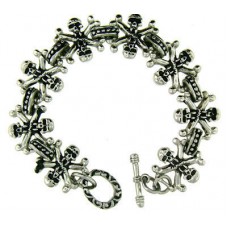 Steel Skulls Bracelet