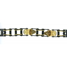 Black & Gold Skull Bracelet          