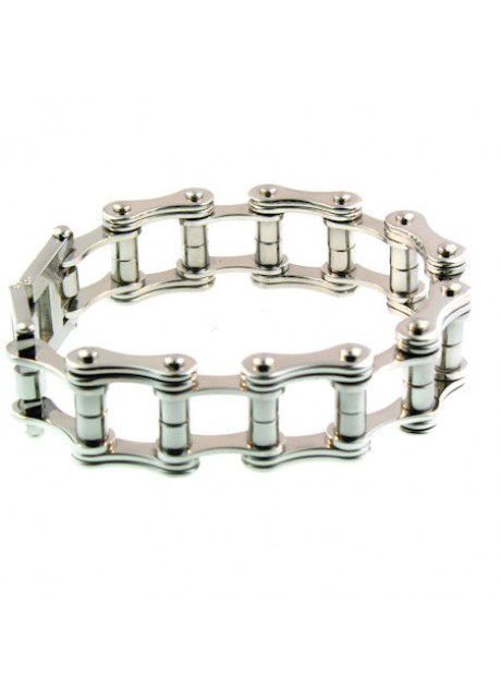 Steel Bike Chain Bracelet          
