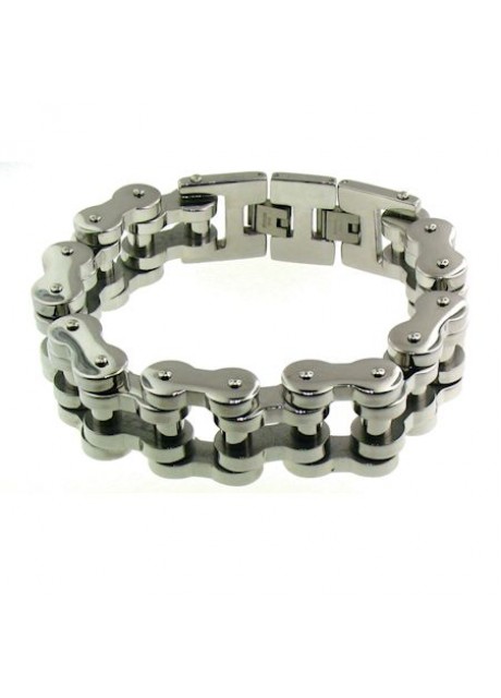 Steel Bike Chain Bracelet          