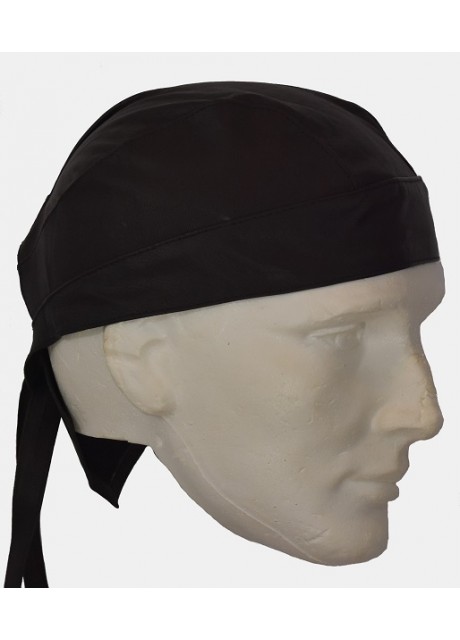 Leather Skull Cap